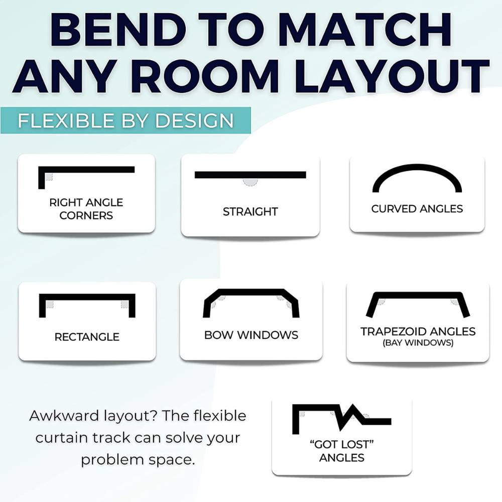 Bendable Curtain Track Ceiling Mount: image 2