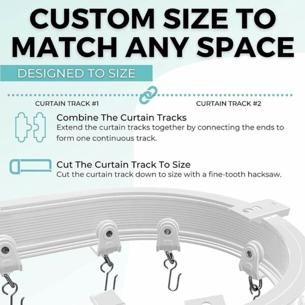 Bendable Curtain Track Ceiling Mount: image 8