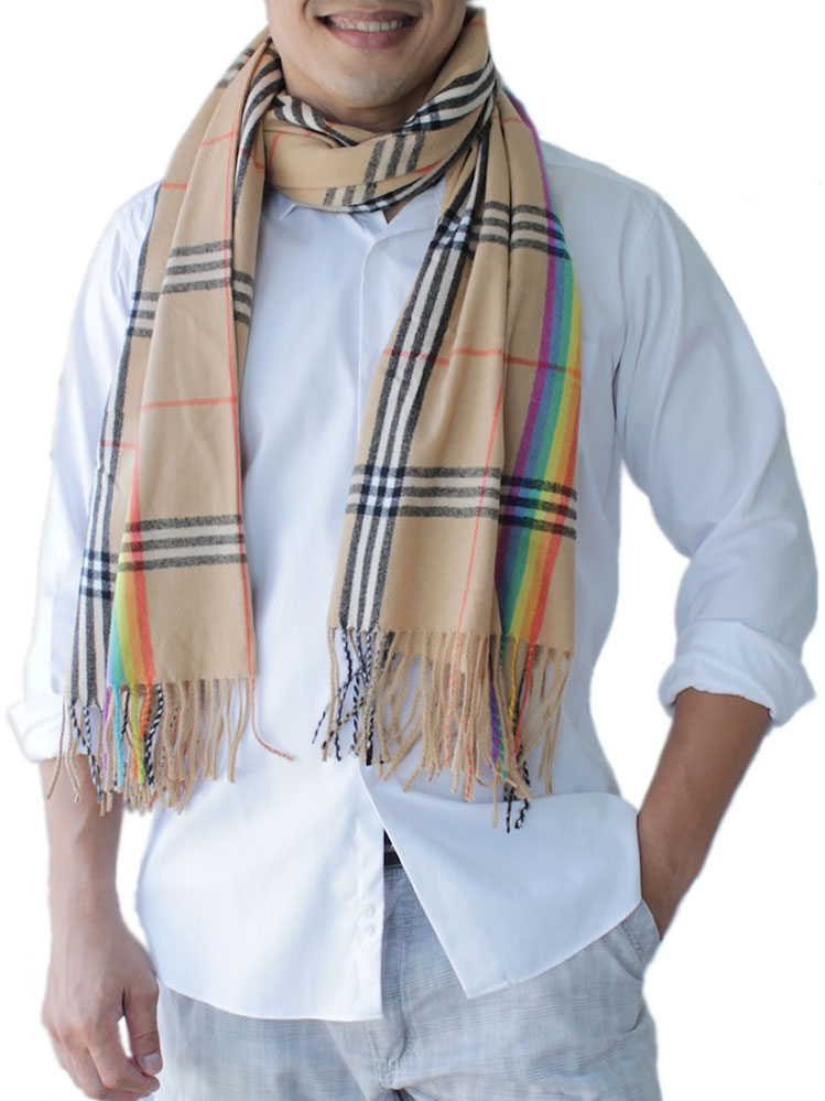 Mens Scarf, Brown