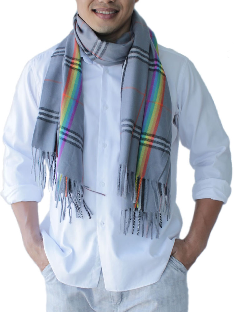 Mens Scarf, Grey