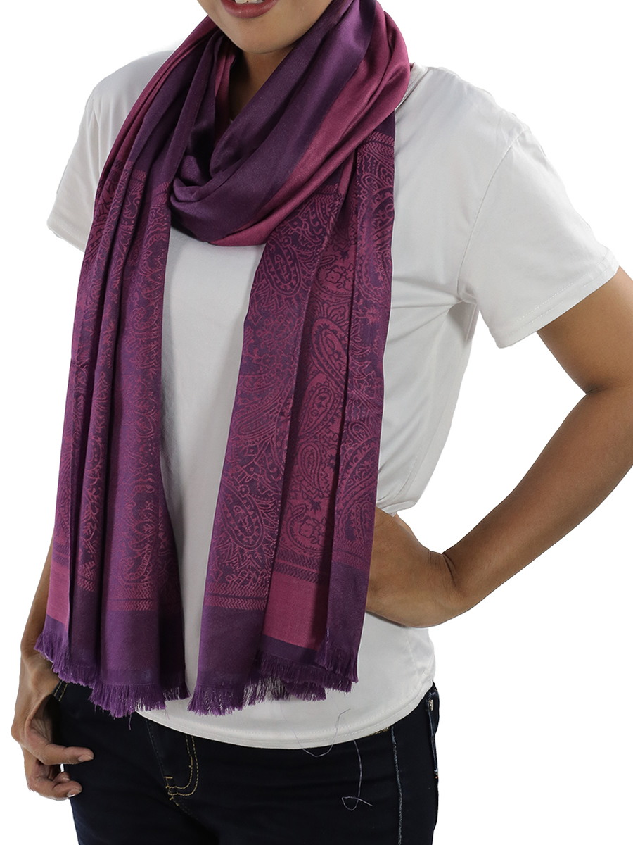 Silk Shawl, Purple