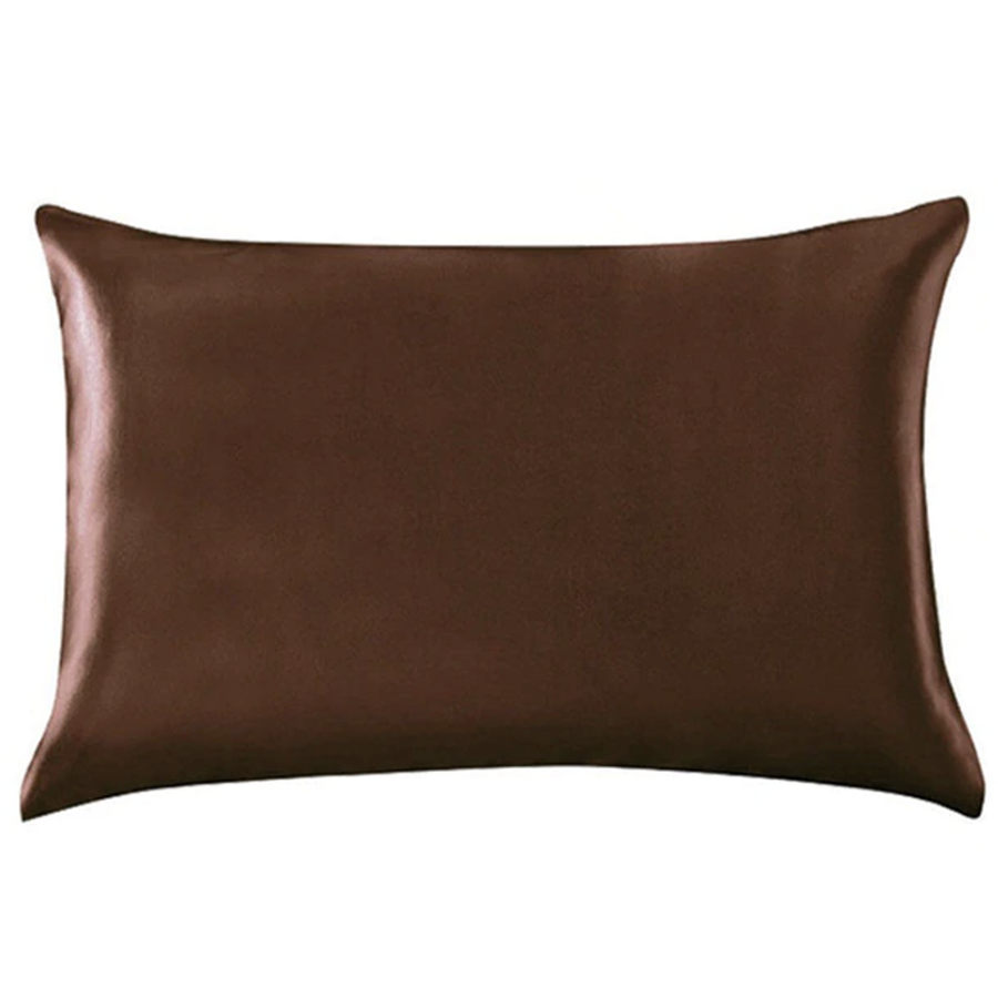 Pure Silk Pillowcase, Brown